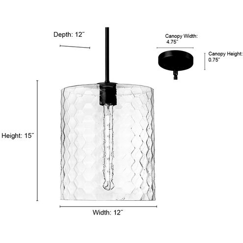 Ashli 1 Light 12 inch Modern Gold Pendant Ceiling Light